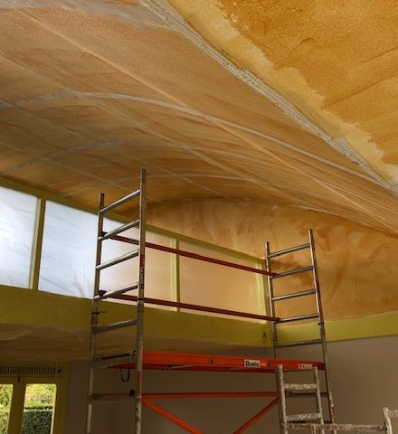 Renovatie woning met rond plafond