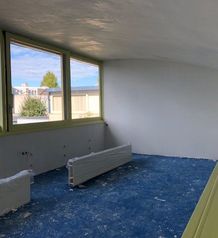 Renovatie woning met rond plafond